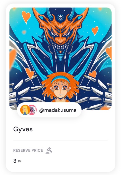 madakusuma9's tweet image. GM 🧡💙

In case, you missed my editions and collaboration pieces

"Full of Apple"
6 Editions Left!
🔗 formfunction.xyz/@madakusuma/C3…

"Gyves"
🔗 formfunction.xyz/@madakusuma/Fd…

Have a great day all✨