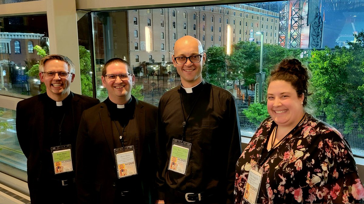 INDYvocations's tweet photo. Members of our Archdiocesan Vocations team are in Baltimore this week for the annual meeting of thr National Conference of Diocesan Vocation Directors. Pray for them and all who support priestly vocations! #thinkingpriesthood #ncdvd2022 https://t.co/EcnwNZQOck