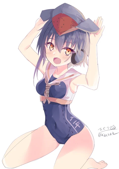 「イヨを、呼んだ?んっふふ～、なーに?」伊14#艦これ版深夜の真剣お絵描き60分一本勝負#艦これ版真剣お絵描き60分一本勝負_20220905 
