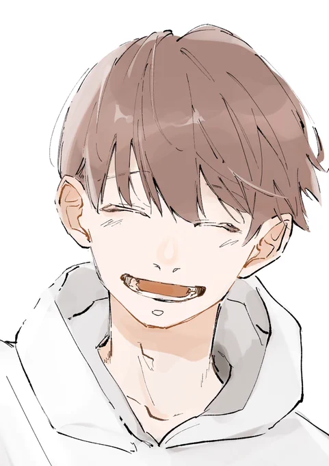 デジタルの環境がちょっと新しくなったので練習と、今もやっぱりこういう笑顔大好きですの絵です 