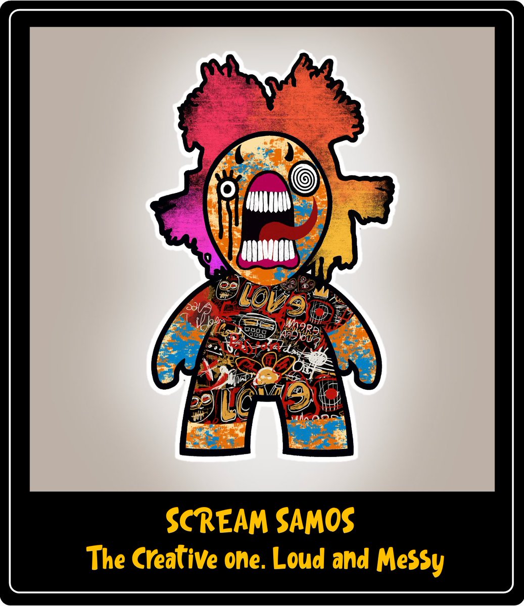 thesamosproject's tweet photo. Freak-Peek! This one is a screamer. If you hate awkward silence, he's your guy! #Freakipedia

#Samos #Samosproject #newNFT #NFTdrop #NFTcollectibles https://t.co/CHBJeuk00T