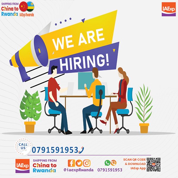 IAExpRwanda's tweet photo. we hiring new staff in a customer service position, if you are interested submit your resume on Whatsapp at 0791591953 before Friday. https://t.co/AmMJobtRTX