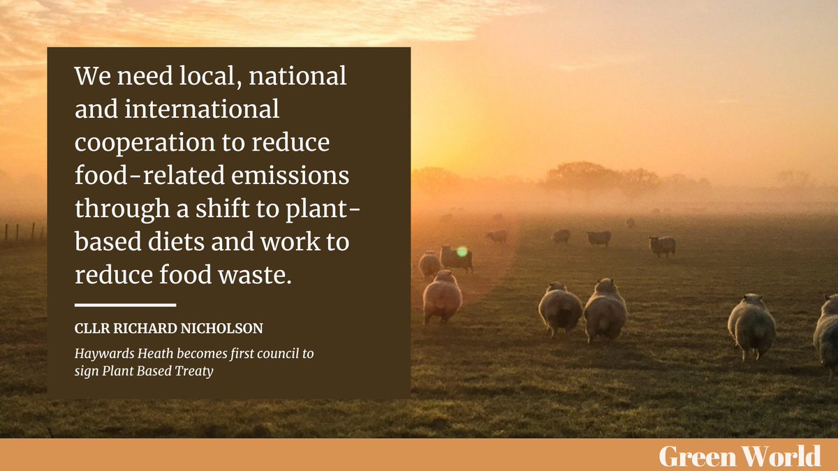 Haywards Heath Town Council has become the first in the UK to sign the Plant Based Treaty. Cllr Richard Nicholson calls on his fellow Green Councillors to follow suit 👉 loom.ly/abTYlSw