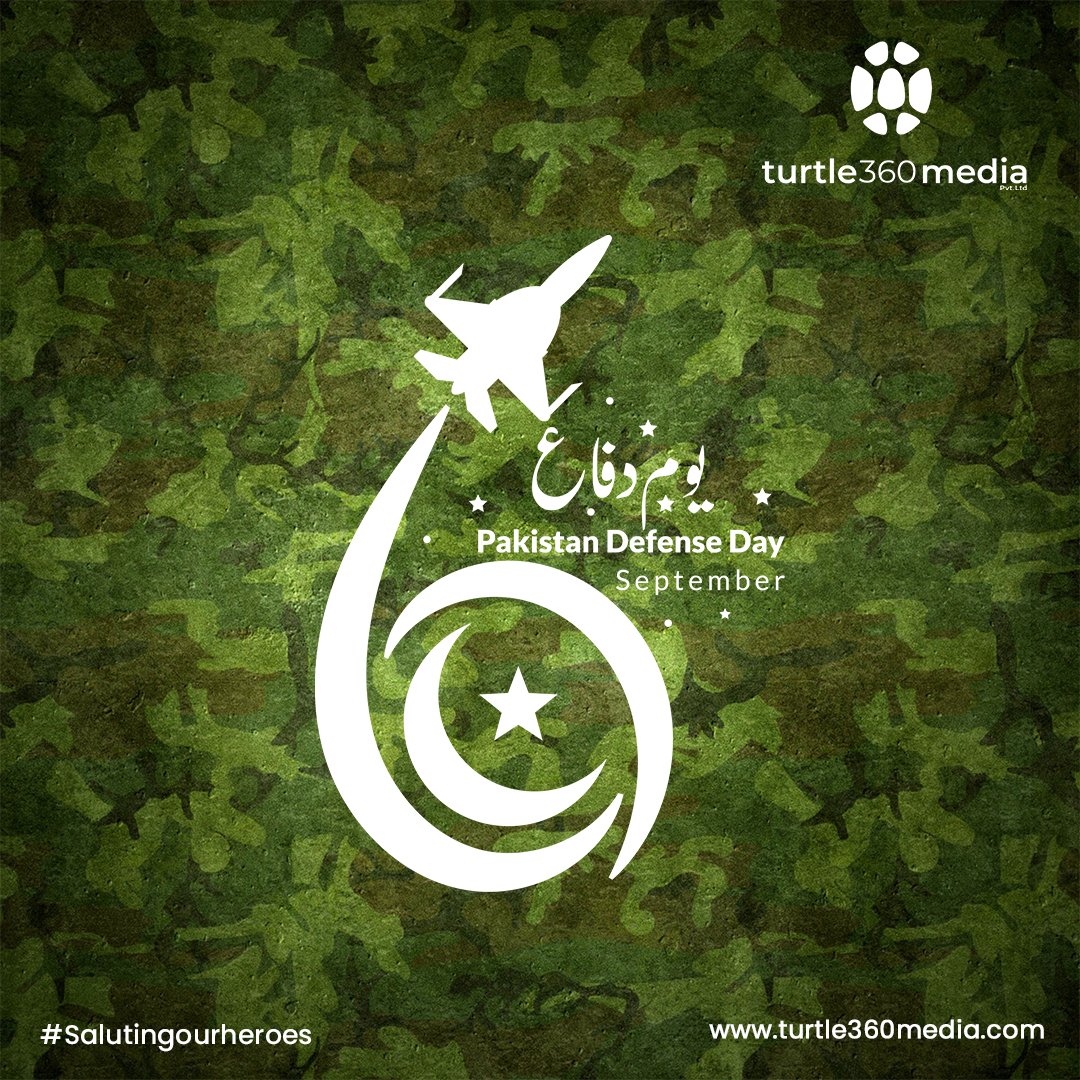 turtle360media's tweet photo. On the 6th of September Pakistan commemorates its proud history of bravery and sacrifice by paying tribute to its past and by celebrating the present. Tribute to our martyrs from Turle 360 Media.
#Turtle360Media #DefenceDay #Pakistan #PakistanDefenceDay #PakistanArmy https://t.co/e9kjc9yAXE
