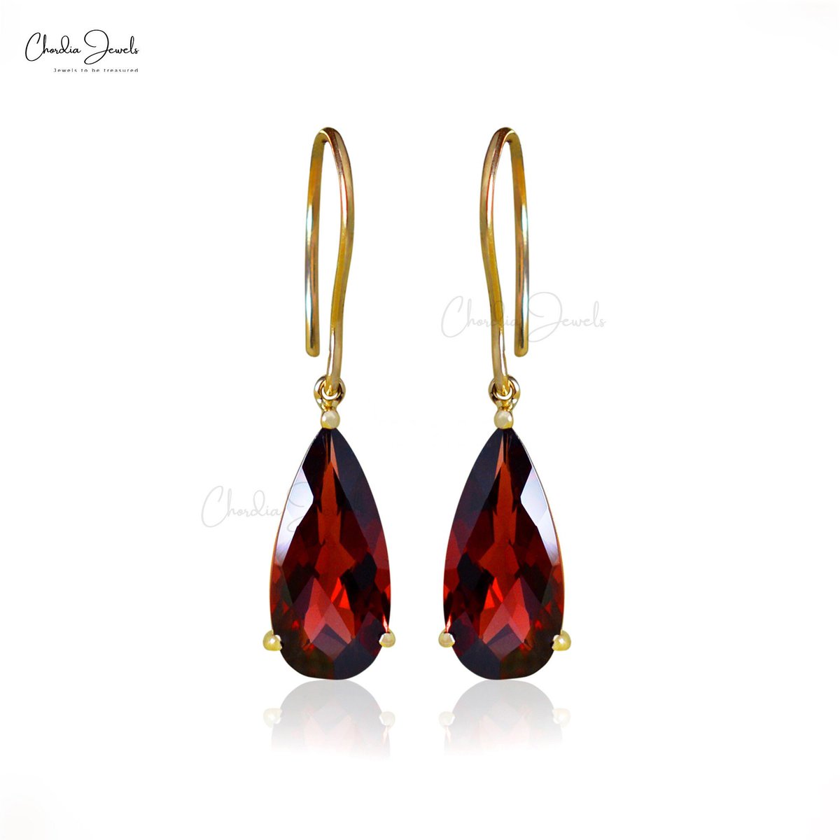 Natural look AAA Garnet Earrings | 
#garnetearrings#golddanglerearrings#gemstonejewelry#seasonendsale etsy.me/3Qz1Qp3