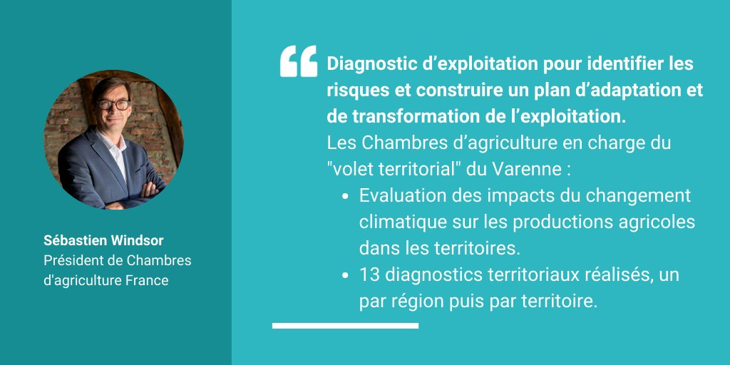 🎙️Les #Chambagri vont mettre en œuvre un diagnostic d'exploitation pour identifier les risques et construire un plan d'adaptation : assurance, changement de cultures, variété
Un diagnostic adapté aux territoires avec 1000 tests qui seront réalisés en 2023
chambres-agriculture.fr/fileadmin/user…