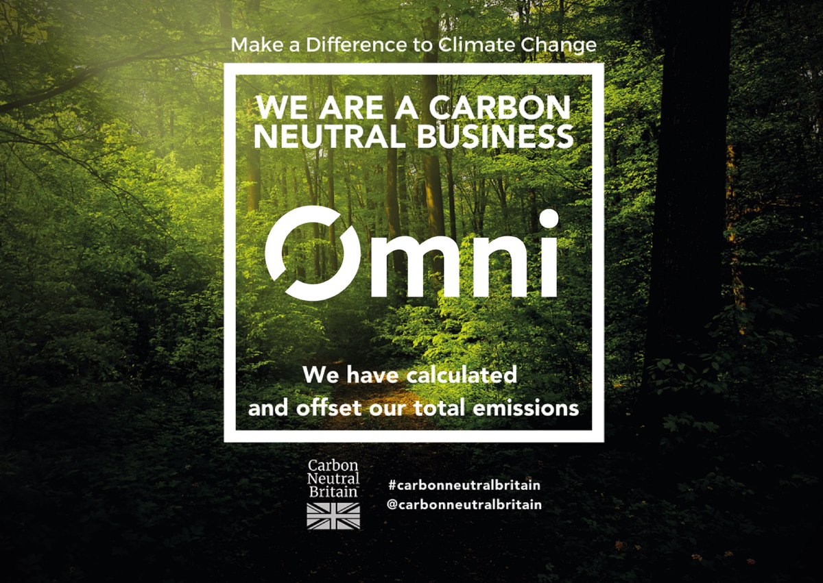 OmniTelemetry's tweet photo. We are proud to announce that we have become a Carbon Neutral Business!

We have actually offset our carbon emissions so much that we have become Carbon Negative! We are delighted to be supporting such a brilliant organisation Carbon Neutral Britain...

#carbonneutralbritain https://t.co/6VnI2nAccw