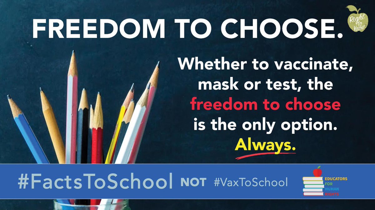 EducatorsHuman's tweet photo. Wishing everyone a fabulous school year ahead! #FactsToSchool NOT #VaxToSchool. @children_canada @VaccineChoiceCA @fordnation @Sflecce @SylviaJonesMPP @ETFOeducators @OECTAProv @osstf @AEFO_ON_CA @CUPEOntario @OPSBA https://t.co/Y9uy91rRdl