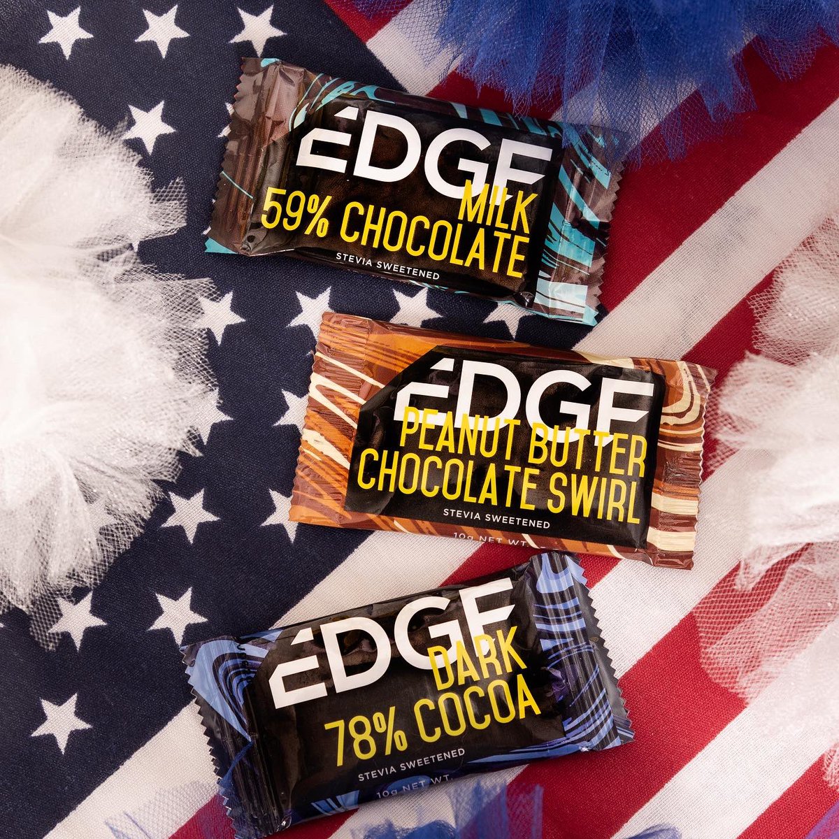 EdgeChocolate's tweet photo. Happy Labor Day from Edge!❤️🤍💙 #edgechocolate #laborday https://t.co/Nz3r56IDXn