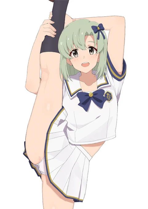 詩花ちゃんは昔バレエやっていたからY字バランスもできるよね 