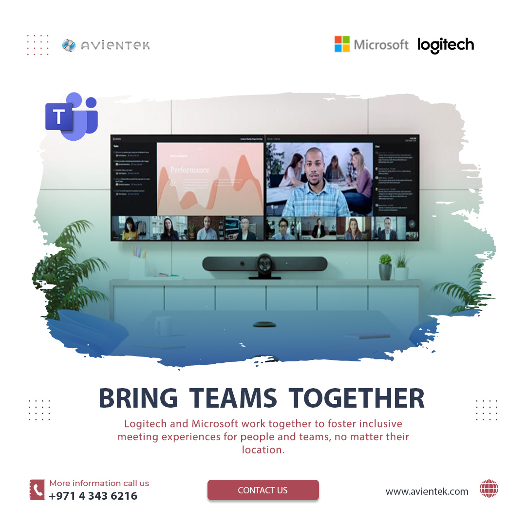 avientekglobal's tweet photo. Logitech and Microsoft work together to foster inclusive meeting experiences for people and teams, no matter their location.

#avientek #avcompany #avsolutions #avdistributor  #microsoftteams  #hybridwork #flexiblework #hybridmeetings #middleeast #logitechvc #logitech https://t.co/N6hAwbsZxh
