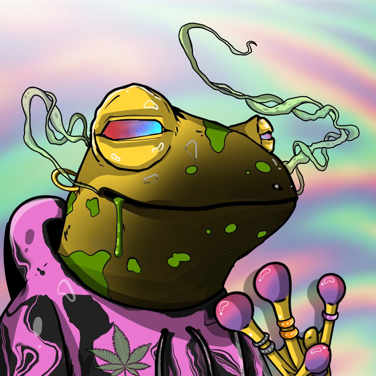 Colsumama's tweet image. THE 422 GANG WILL SHINE @TheStonedFrogs #RIBBIT
