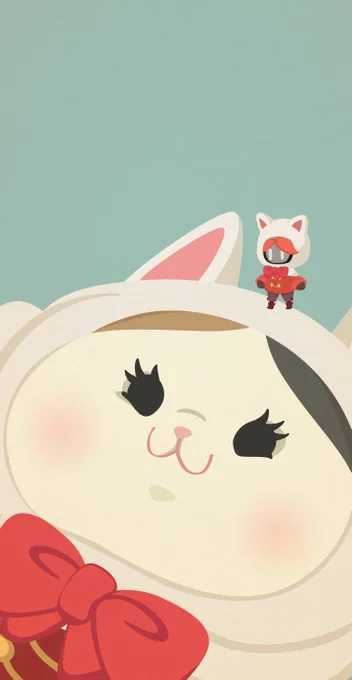 ファットねこみみさん「ブニャー(訳:働いたら負けニャ)」#FF14 #お昼休みの息抜き 