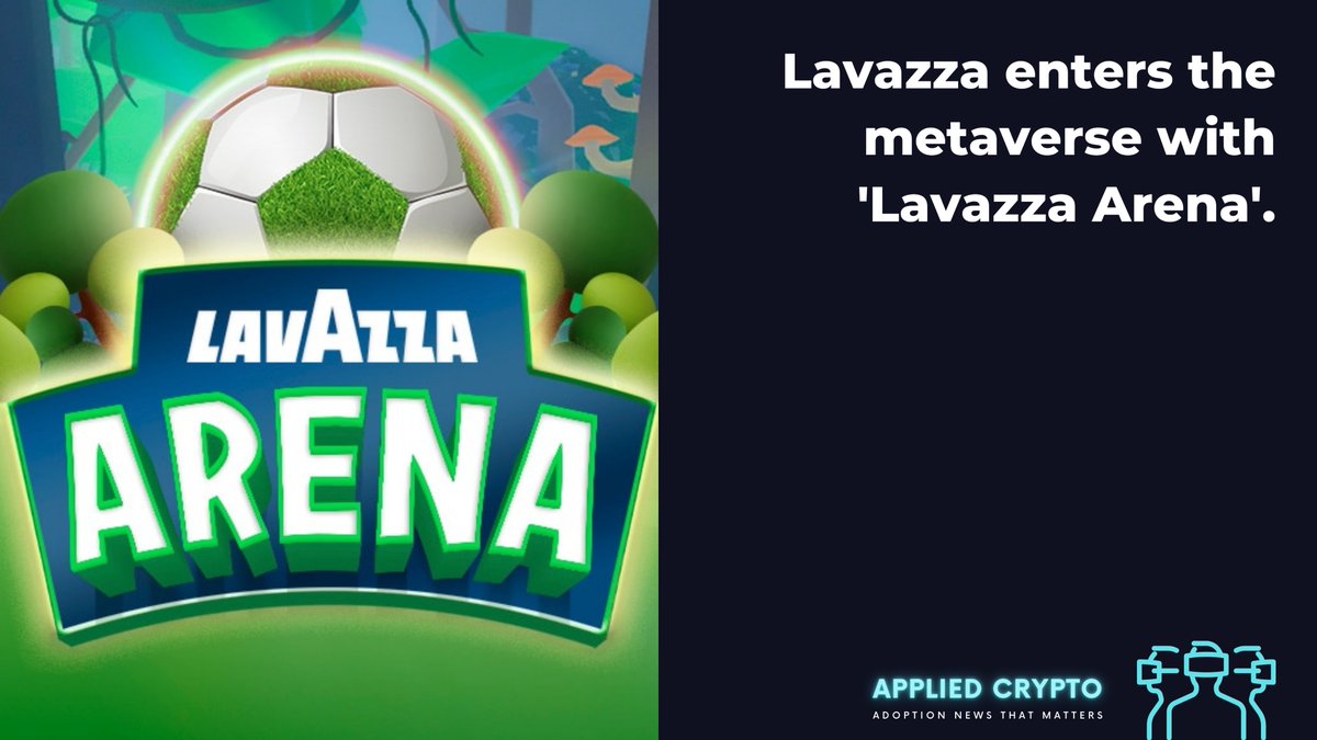 crypto_applied's tweet photo. #Lavazza enters the #metaverse by launching a football #videogame on #Roblox designed to raise awareness among youngsters about #deforestation. #LavazzaArena enables the community to have fun and at the same time understand the extent of the environmental issue. #Blockchain #Web3 https://t.co/X8eeuDfzwS