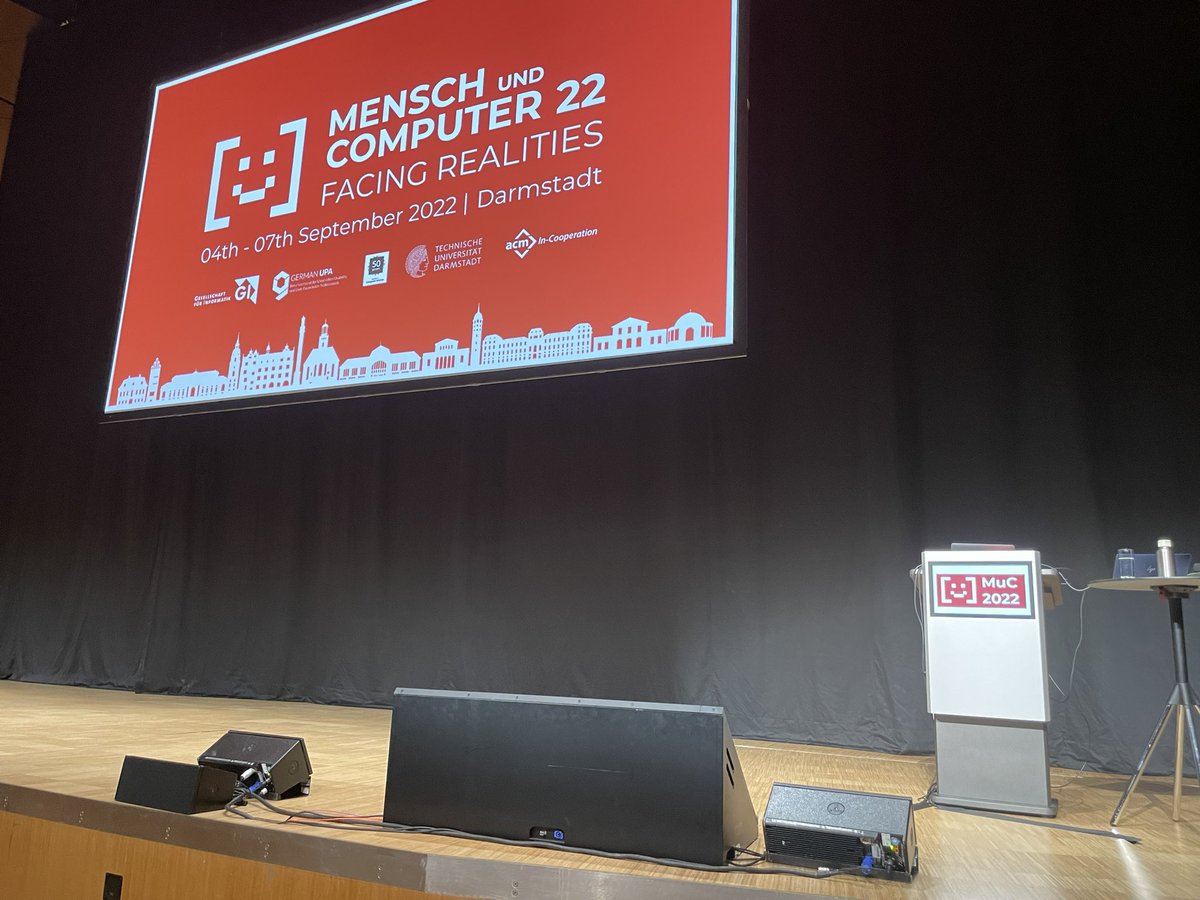 Gleich geht es mit der zweiten Keynote los: „Forward Towards a Hybrid World: a view on our Phygital Future“. Wir freuen uns… #muc2022 <a href="/mucConf/">Mensch und Computer</a> <a href="/germanupa/">GERMAN UPA</a>