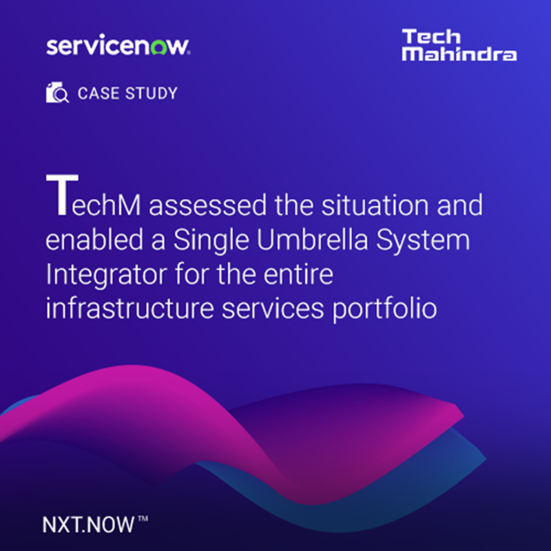 tech_mahindra's tweet photo. Learn how @Tech_Mahindra in partnership with ServiceNow helped a leading Liquor company reduce its operational cost & implemented a Single Umbrella System Integrator for the entire infrastructure services portfolio.
More: https://t.co/0gYy80uTjv
#NxtNow #ServiceNow #TechMinAPJI