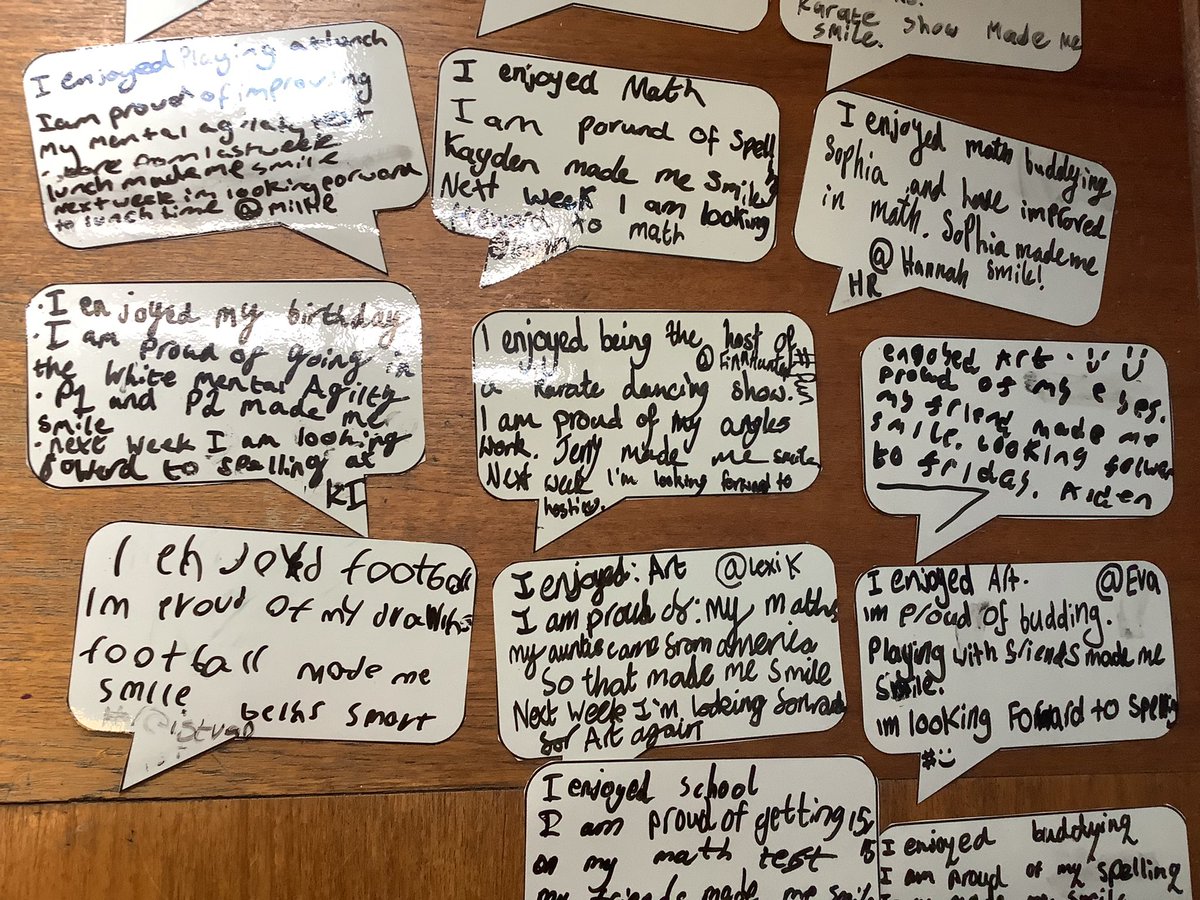 MrsM_StP's tweet photo. Weekly Reflection Tweets 🐦
We reflected our our weekly and wrote down what we enjoyed, what we are proud of and what made us smile. Have a read of our tweets below. #P7Journey #weeklyreflections https://t.co/Ijhe9KDTUW