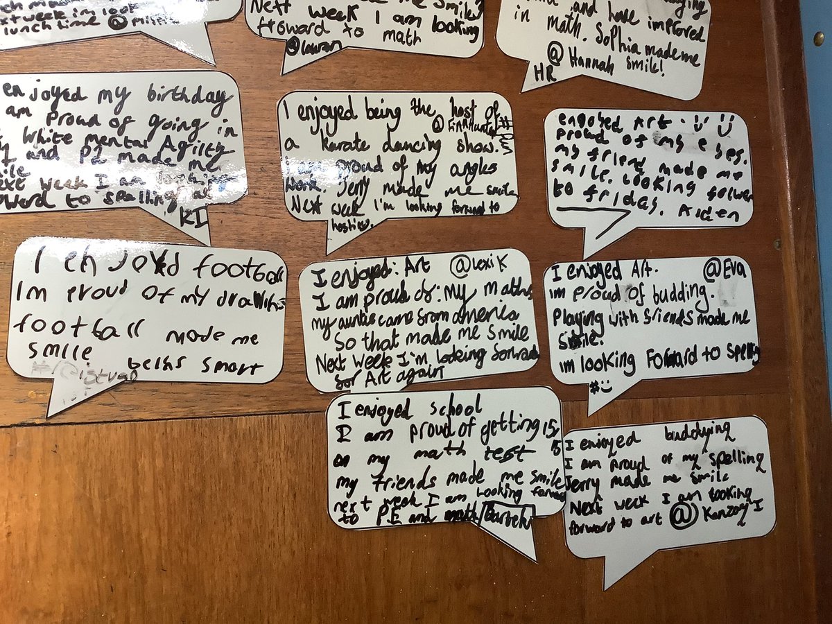MrsM_StP's tweet photo. Weekly Reflection Tweets 🐦
We reflected our our weekly and wrote down what we enjoyed, what we are proud of and what made us smile. Have a read of our tweets below. #P7Journey #weeklyreflections https://t.co/Ijhe9KDTUW