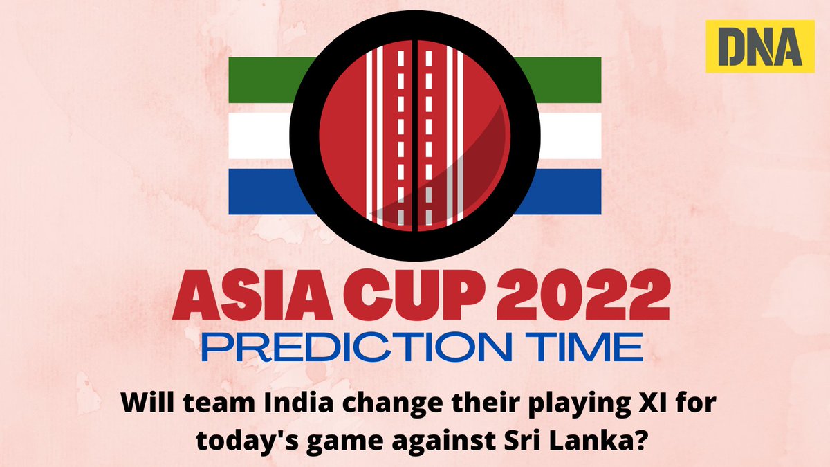#AbGhoomegaBalla | Will team India change their playing XI for today's game against Sri Lanka?

#AsiaCup2022 | #INDvsSL | #IndiaVsSriLanka 

Comment Below!