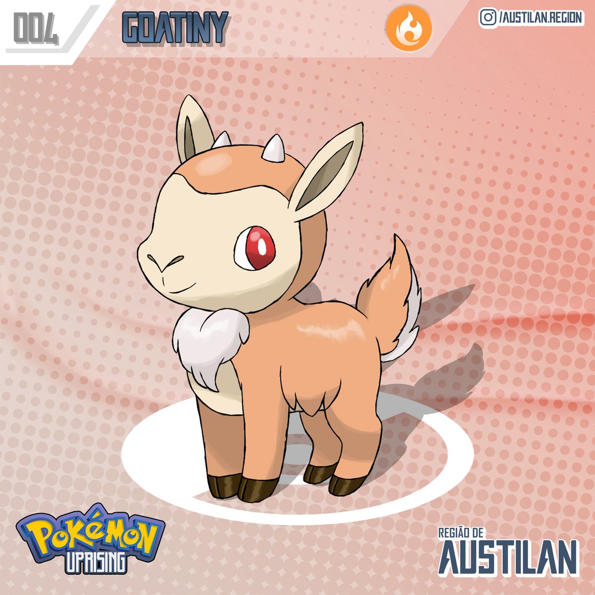 AustilanRegion's tweet photo. GOATINY - The Goat Pokémon
Fire type starter

With a strong temperament, training a Goatiny can be an arduous but rewarding task.

#pokemon #fakemon #オリポケ https://t.co/FVRWVAmbMF
