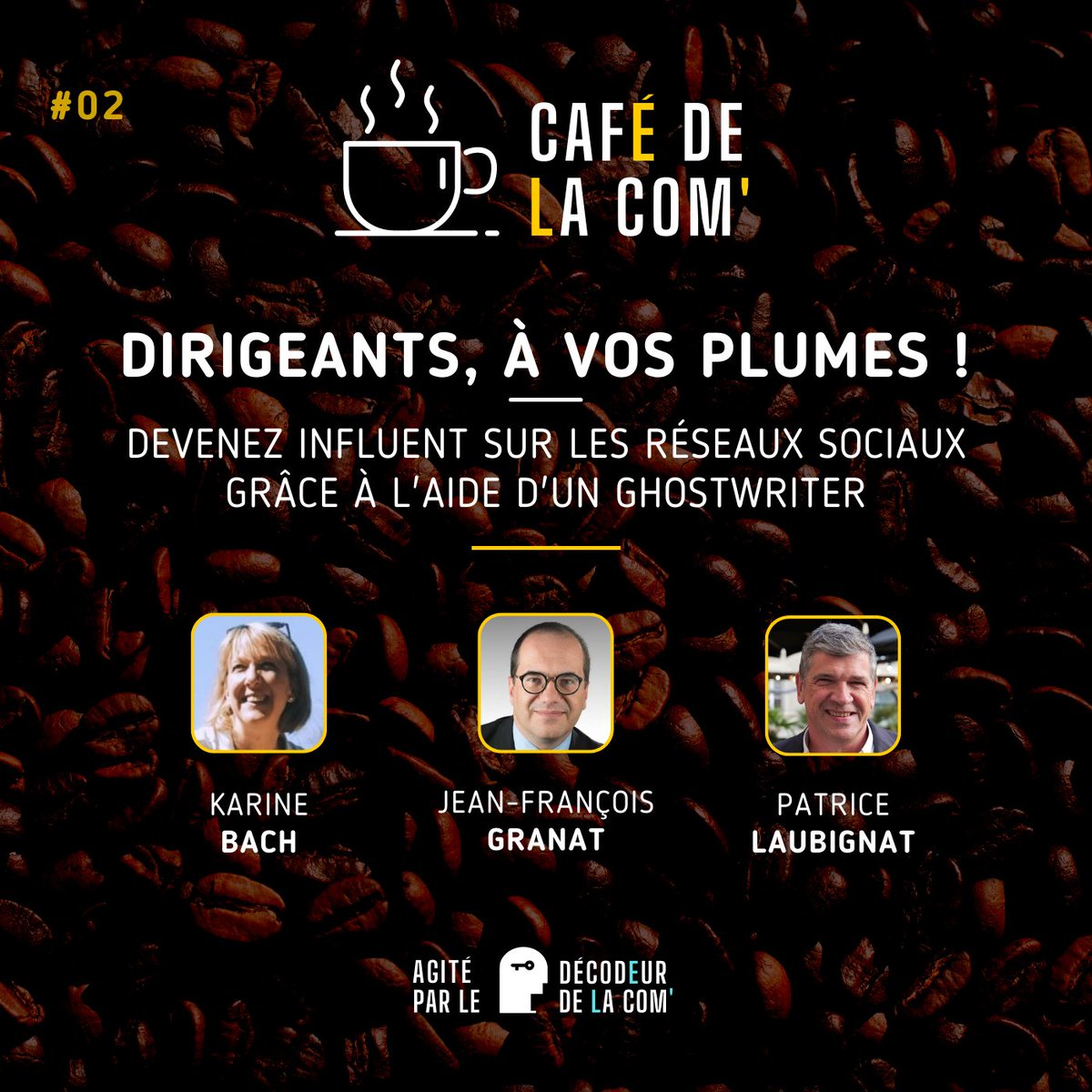 Decodeurdelacom's tweet photo. Les dirigeant.e.s doivent-ils prendre la parole sur les RS ? OUI ! Mais comment ? Car le manque de temps...
Dans le nouvel épisode du Café de la Com, on parle de l'écriture des posts des CEOs par des ghostwriters.
L'épisode : https://t.co/clplfq7iBD
#ceo #ghostwriting #podcast https://t.co/J5HVkbrVGQ