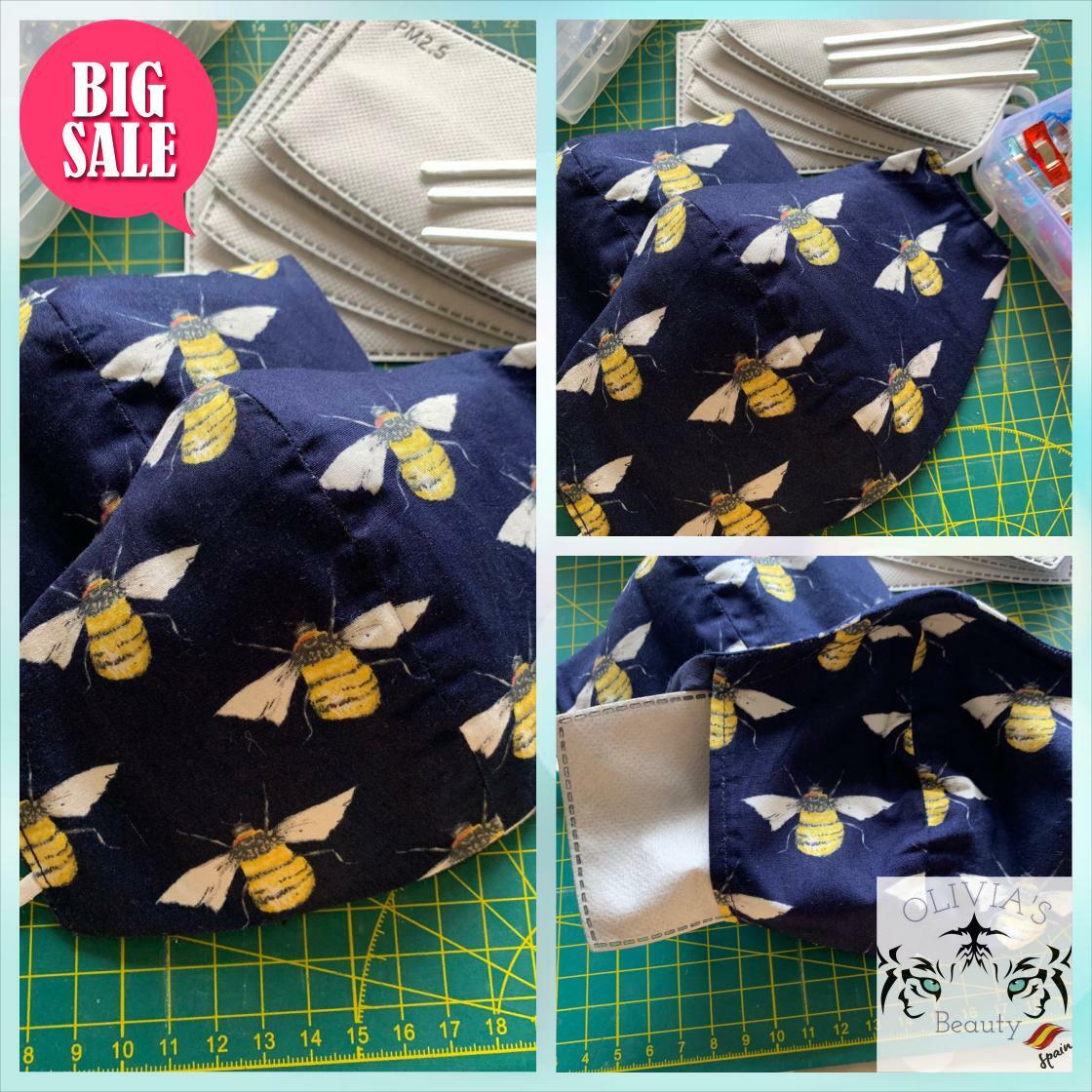 BeautyOlivias's tweet photo. Face masks - bee collection - triple layer with filter pocket and removable nose clip (navy) #TripleLayer #FilterPocket
€7.0
➤ https://t.co/GwSJ03FKkc https://t.co/XICSYCOgjN