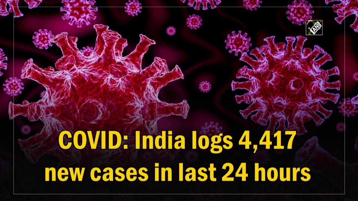 bhaskarlivein's tweet photo. New Delhi, Sept 05 (ANI): India reported 4,417 new cases of COVID-19, 6,032 recoveries in the last 24 hours. The active caseload stands at 52,336. #Activecaseload #Covid #COVIDcases #COVIDdeaths #IndiaCOVID
https://t.co/EcKCuiJsB1 https://t.co/IDNJCgzRdj