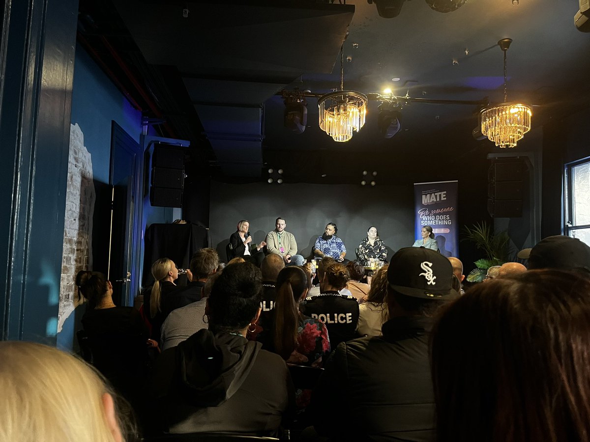 Amazing insights from Panel ‘She’s not your rehab’ Sarah &amp; Matt Brown, Dean Cooper, Silke Meyer and Shaan Ross-Smith. Such fundamental innovation to stop gendered violence