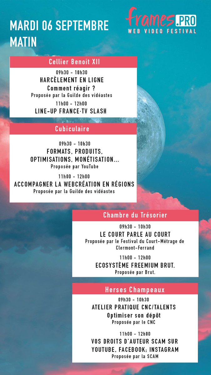FramesPro's tweet photo. https://t.co/hBcGI3y3Gs, jour 2 🎥
@guildevideastes @francetvslash @youtube @MaRegionSud @Pictanovo Métropole Montpellier @ClermontISFF @brutofficiel @BrutXOfficiel @LeCNC @cnctalent @webscam 
#FramesPRO2022 https://t.co/L2eHp8zuA9