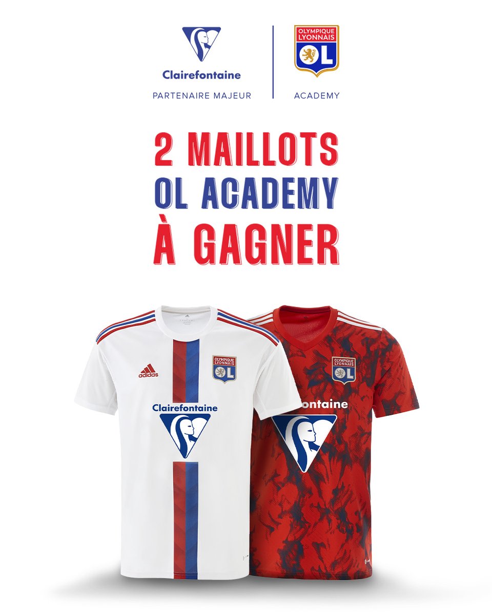 Olympique Lyonnais (@ol) on Twitter photo 📚 <a href="/ClairefontaineT/">Clairefontaine</a> souhaite une très belle rentrée à tous les Gones !
À cette occasion, notre Partenaire Majeur Academy vous offre 2 maillots de l'Academy.
Pour participer, il suffit de commenter ce tweet avec le nom de votre joueur préféré issu de l'#AcademyOL.🔴🔵
TAS le 16/09 📚 <a href="/ClairefontaineT/">Clairefontaine</a> souhaite une très belle rentrée à tous les Gones !
À cette occasion, notre Partenaire Majeur Academy vous offre 2 maillots de l'Academy.
Pour participer, il suffit de commenter ce tweet avec le nom de votre joueur préféré issu de l'#AcademyOL.🔴🔵
TAS le 16/09