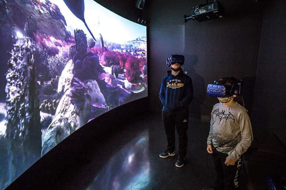 SubRealityStud1's tweet photo. Visit Croatian nature park Papuk's new geocenter for a genuinely immersive journey through park history with 16min stereoscopic movie and VR applications. 
#vr #immersive #videoproduction https://t.co/lRObwvi7q9
