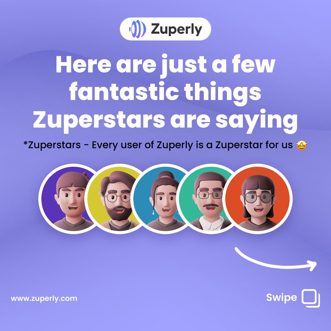 ZuperlyHQ's tweet image. User love and testimonials keep pushing us forward, and it's always a great feeling to hear organic shoutouts. Here are some of the testimonials we got organically 🎉🚀
#testimonials #userlove #learnyourway