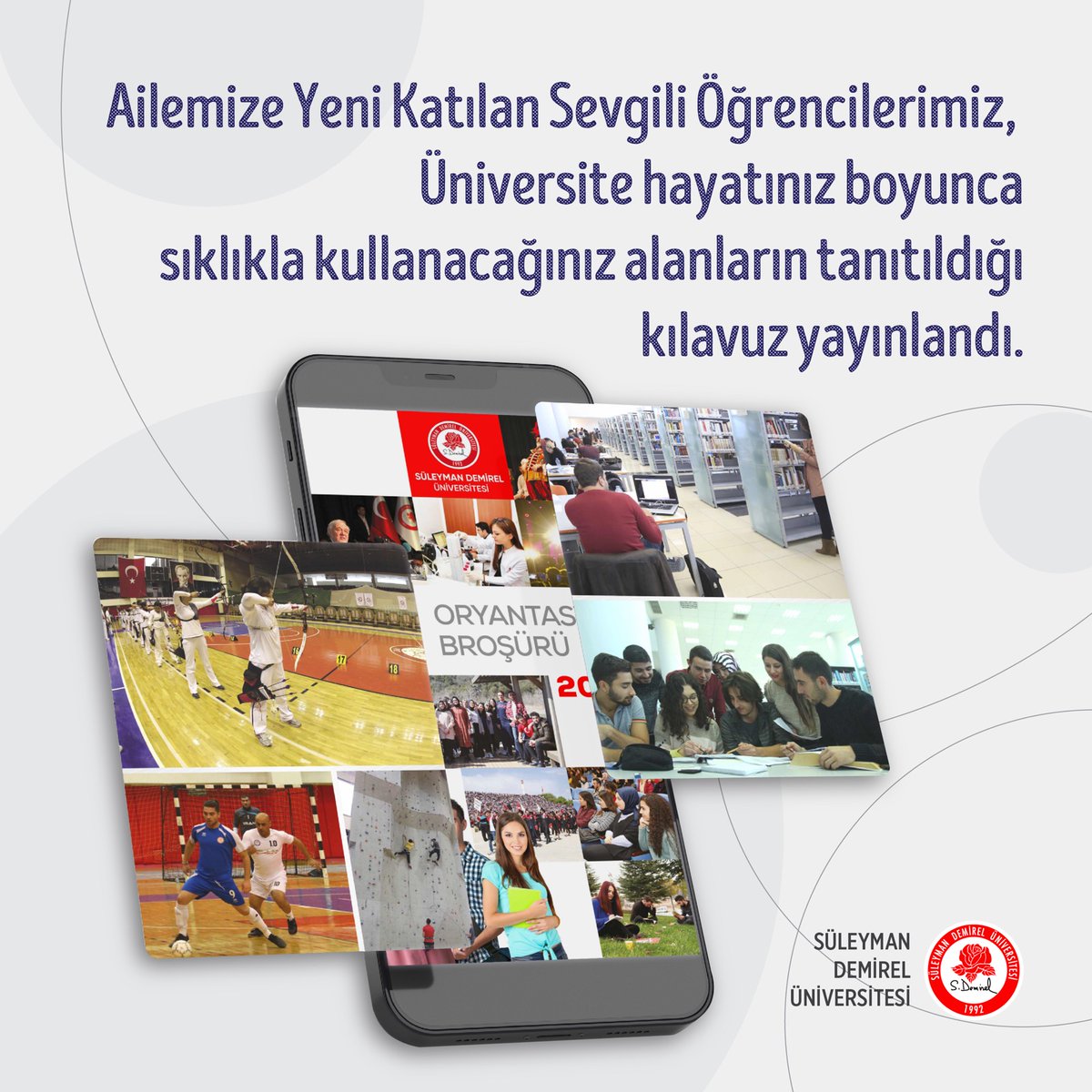 sd_universitesi's tweet image. Üniversitemizin sunduğu sosyal, kültürel, spor, konaklama, burs gibi imkânlarını yakından tanımanız amacıyla hazırlanan “Oryantasyon Broşürü” ve “Oryantasyon Filmi” yayınlandı.

Broşür✔️link.sdu.edu.tr/UHsvjBBq

Oryantasyon Filmi ✔️ link.sdu.edu.tr/UorBGWlF