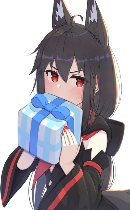 #絵フブキ 「……ありがと」 