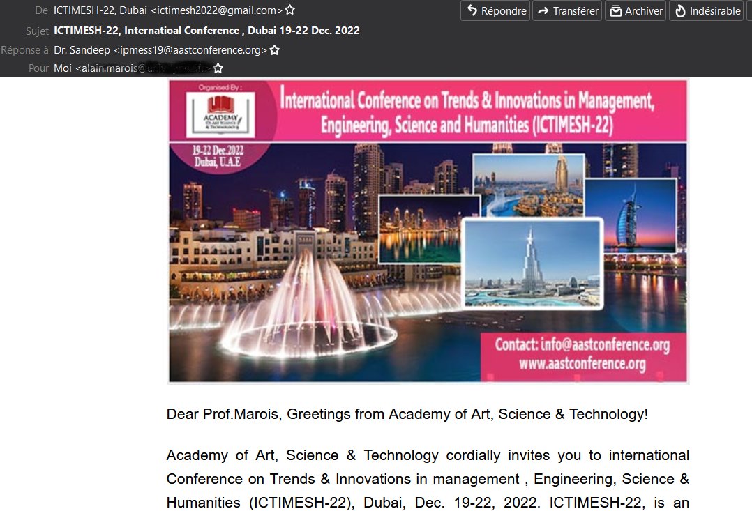 amarois's tweet image. Tout lâcher et devenir...influenceur académique à Dubaï 😍les amis !!!
En Engineering &amp;amp; Technology, YEEAH !
...ou en Business &amp;amp; Economics ?
...ou pt-ê Social Science &amp;amp; Humanities ?
J'hésite..🤔
En tout cas je publierai ds "les journaux indexés par Scopus"👍
#PredatoryConferences