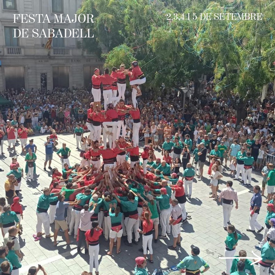 DisnovaSabadell's tweet photo. Donem per finalitzada una nova edició de la 𝗙𝗲𝘀𝘁𝗮 𝗠𝗮𝗷𝗼𝗿 𝗱𝗲 𝗦𝗮𝗯𝗮𝗱𝗲𝗹𝗹! 🎊

Moltes gràcies per aquests dies de festa i diversió! Ens retrobem l'any que ve a la FM 2023 😉

#FMSBD22
📸: @RadioSabadell @rogerbr21 https://t.co/0bQ3MKGdp1
