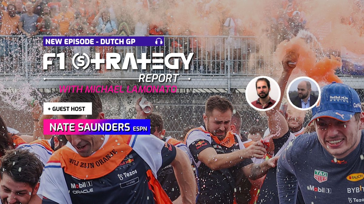 It's #DutchGP time with <a href="/MichaelLamonato/">Michael Lamonato</a> and <a href="/natesaundersF1/">Nate Saunders</a> analysing the key strategic elements on the #F1 Strategy Report Podcast f1strategyreport.com