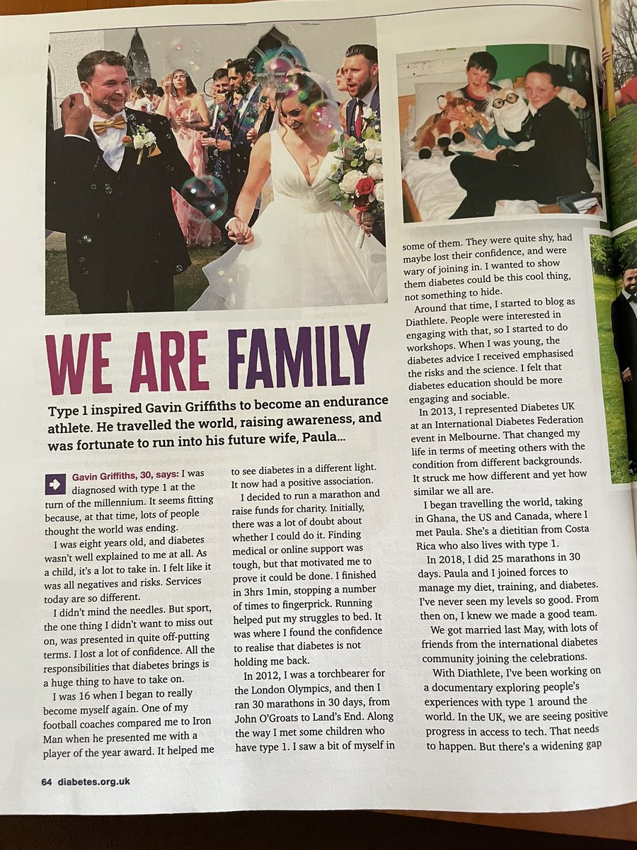 PaulaNutriDiabe's tweet photo. Happy to share some of the positive experiences about living with #T1D in the BALANCE magazine of @DiabetesUK. I hope this article inspires others 💙@Diathlete https://t.co/gpjVBkfanL