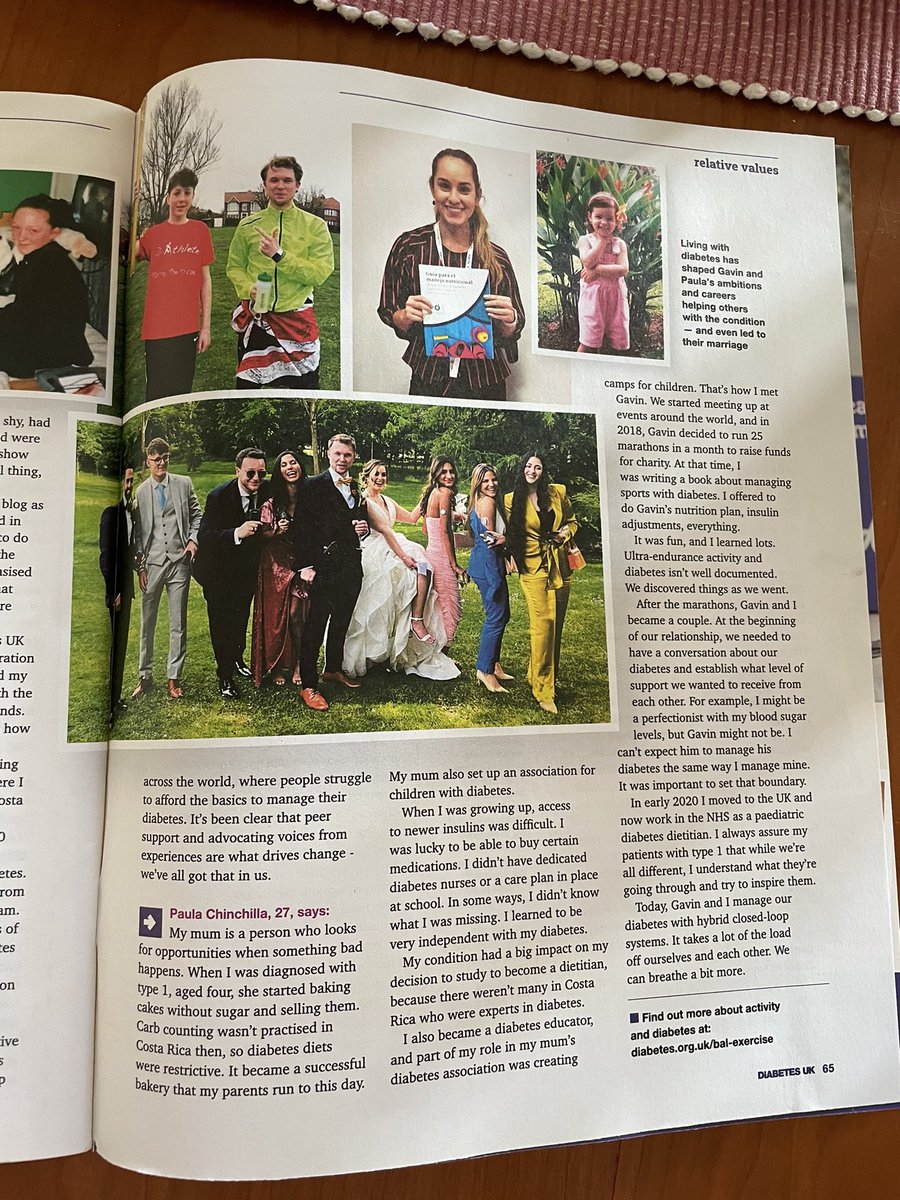 PaulaNutriDiabe's tweet photo. Happy to share some of the positive experiences about living with #T1D in the BALANCE magazine of @DiabetesUK. I hope this article inspires others 💙@Diathlete https://t.co/gpjVBkfanL