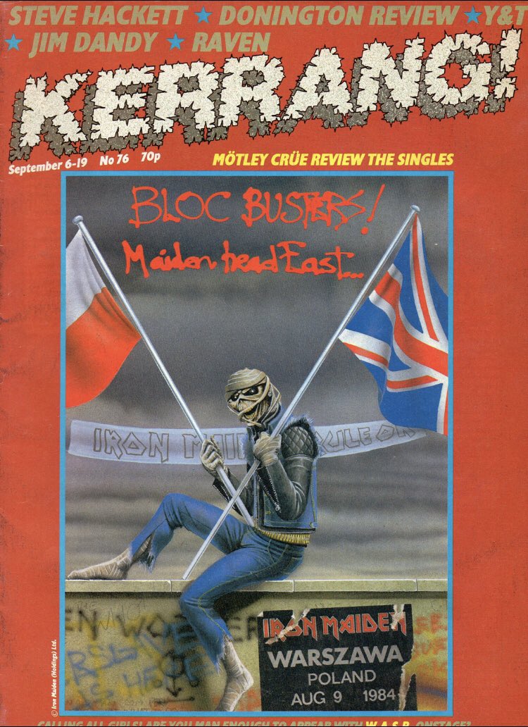 at_begins's tweet image. 6th September 1984
@KerrangMagazine @IronMaiden #kerrang #ironmaiden #rockcharts