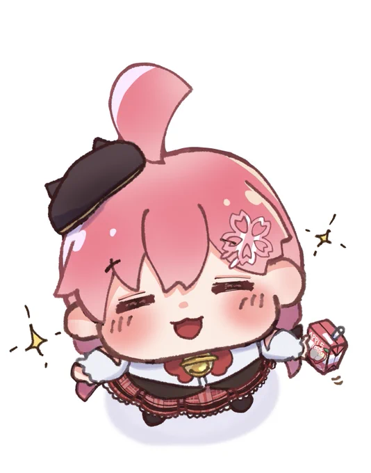 #miko_Art えへへっ見て〜!すいちゃんからりんごジュースもらった〜! 