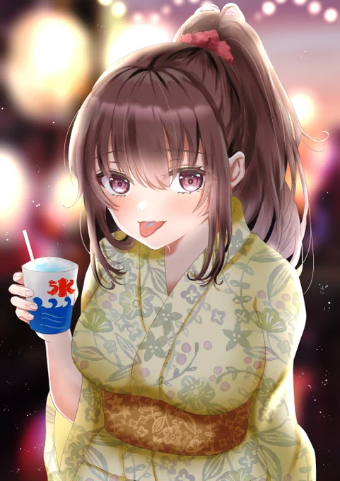夏の思い出「ねぇねぇ、舌青くなってる?」 