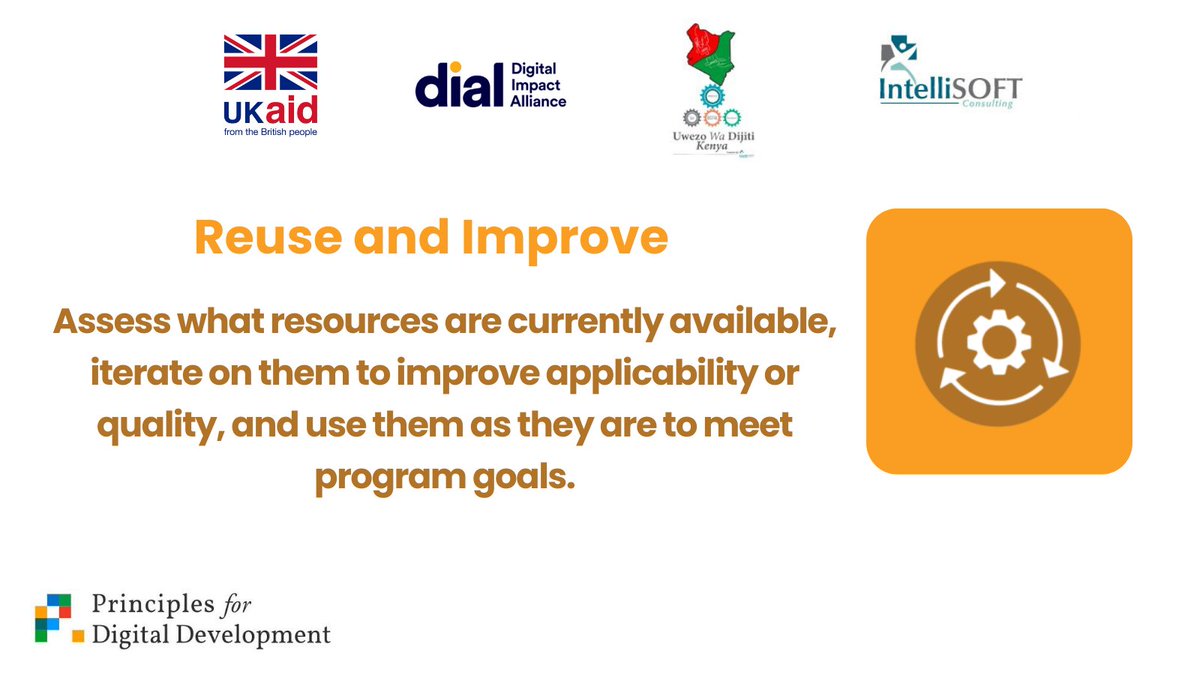 IntelliSOFT (@intellisoftltd) on Twitter photo #KnowledgeTuesday The seventh Principle for Digital Development, Reuse and Improve. @DIAL_community <a href="/digiprinciples/">Principles for Digital Development</a> #digitalprinciples #KnowledgeTuesday The seventh Principle for Digital Development, Reuse and Improve. @DIAL_community <a href="/digiprinciples/">Principles for Digital Development</a> #digitalprinciples