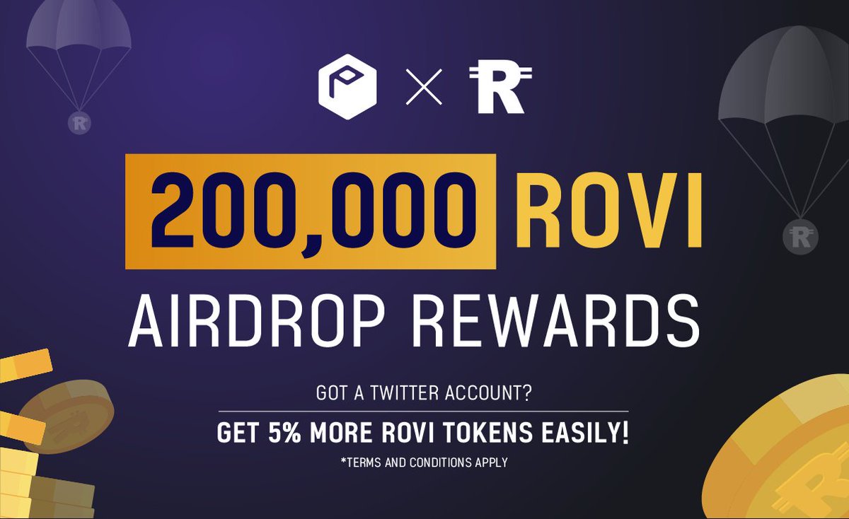 Join #ProBitGlobal x #RoviNetwork IEO Airdrop Event - 200,000 ROVI To Win!
Don’t miss out! Visit the link below for more information
probit.com/en-us/hc/10000…

#crypto #cryptocurrency #blockchain #airdropmondays