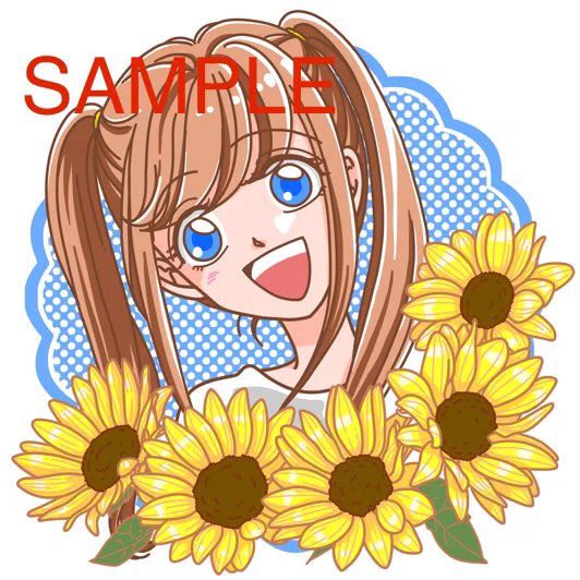OpenSeaの新作告知ですひまわりちゃんポップVer.明日9/7(水)19:00に販売開始予定です固定価格0.015ETHどうぞよろしくお願いいたします #nftart 