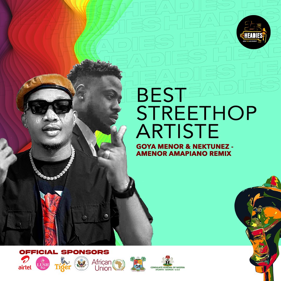 Charts Ghana 🇬🇭 on Twitter ".nektunez wins BEST STREETHOP ARTIST Award along with goyamenor