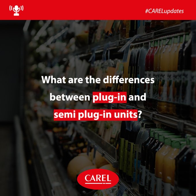 CAREL_Iberica's tweet photo. Las unidades semi plug-in tienen #condensadores enfriados por agua y el sistema #waterloop se lleva el calor de la condensación. En cambio, las unidades plug-in tienen condensadores enfriados por aire, más flexibles pero disipan el calor.
Más información: https://t.co/BGpmwX33yM https://t.co/XxUstpuMSD