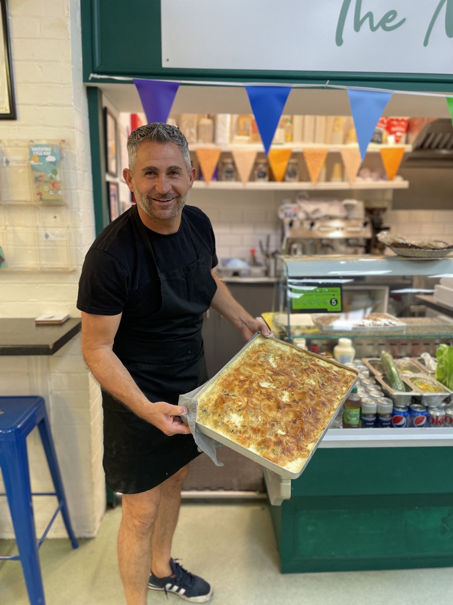Good morning everyone from the market cafe knutsford this freshly baked borek and baklava tiramisu sausage rolls full English breakfast all day sausage sandwiches bacon egg sandwiches and sandwiches salad