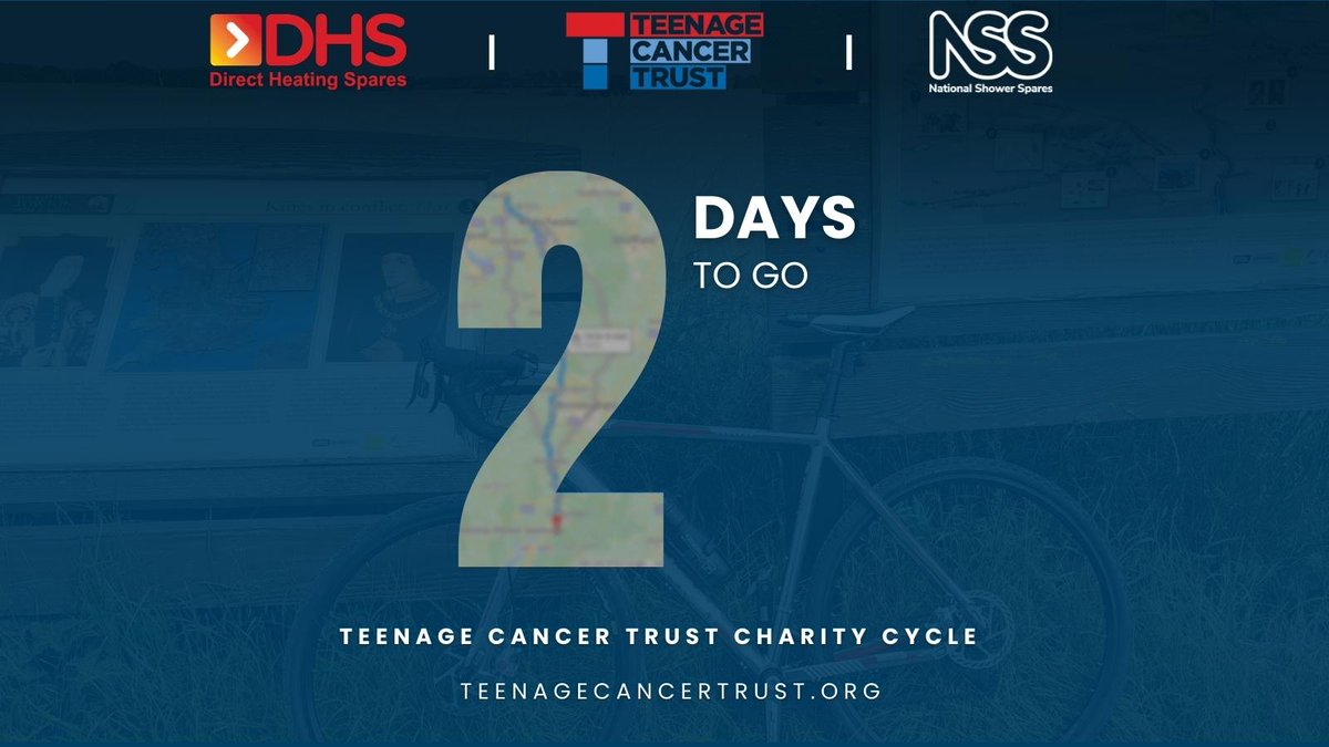 Just 2 more days to wait until our <a href="/TeenageCancer/">Teenage Cancer Trust</a>  charity cycle begins. Good luck team!