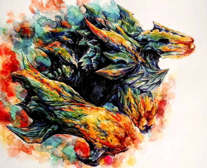 Monster Hunter World ICEBORNE 3rd Anniversary #モンハン  #MHWIB  #MHW  #アイスボーン3周年  #イラスト 